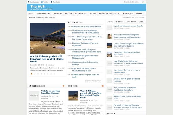 Weekly theme site design template sample