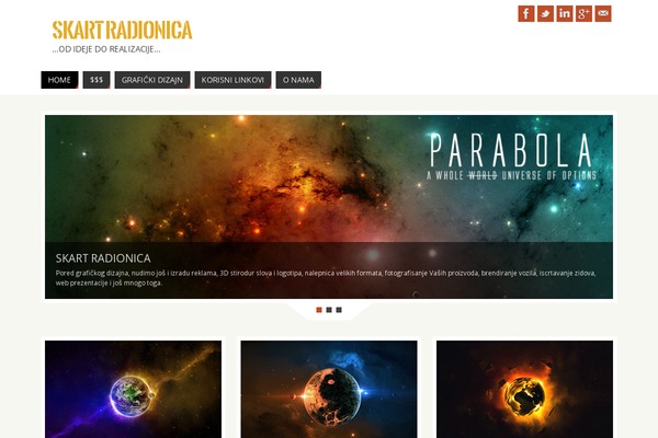 Spacious theme site design template sample