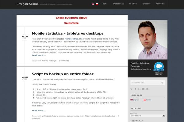 Gist theme site design template sample