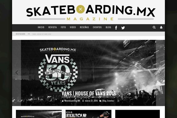 Site using Facebook like box plugin