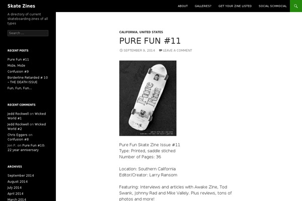 Twenty Fourteen theme site design template sample