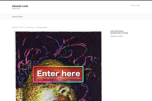 Headless theme site design template sample