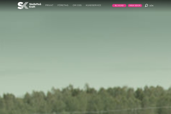 skekraft.se site used Sk-theme