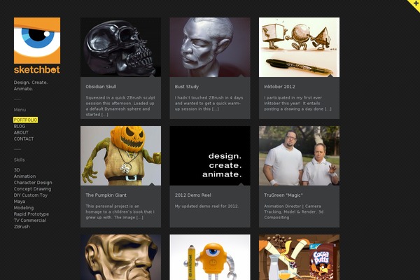 Gridlocked theme site design template sample