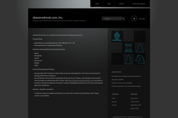 Piano Black theme site design template sample