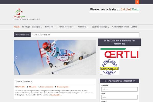 Tracks theme site design template sample