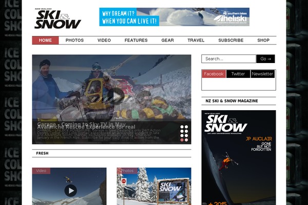 Gonzo theme site design template sample