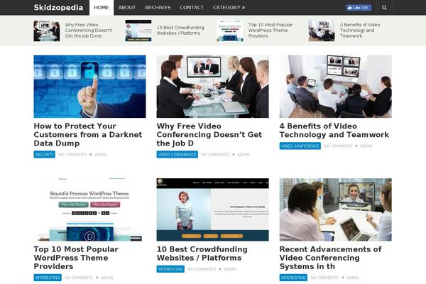 NewsPaper theme site design template sample