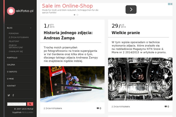 LENS theme site design template sample