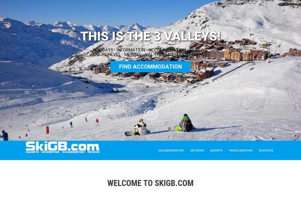 SKT White theme site design template sample