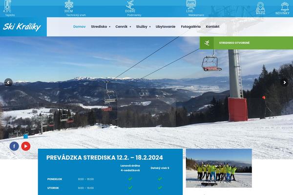 Snow-club theme site design template sample