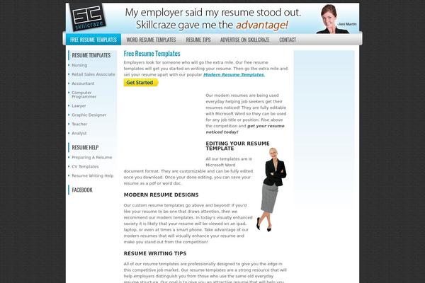 Presstia theme site design template sample