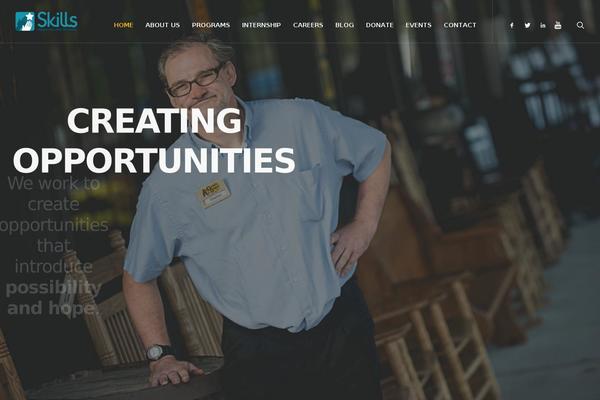 Skills theme site design template sample