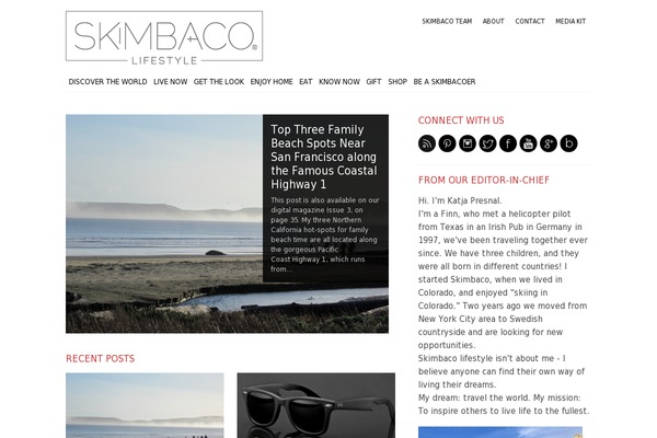 skimbacolifestyle.com site used Zeen-child