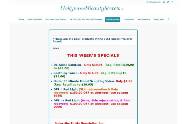 eCommerce Star theme site design template sample