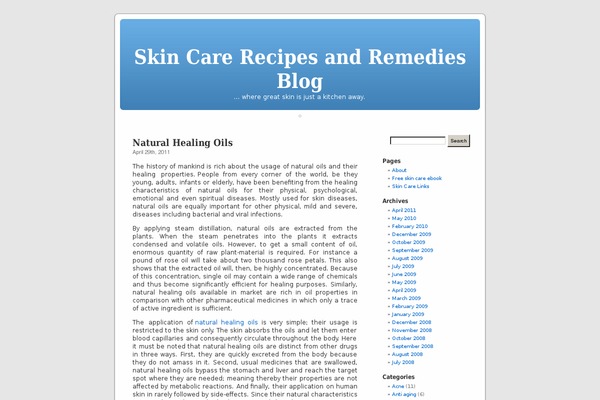 Default theme site design template sample