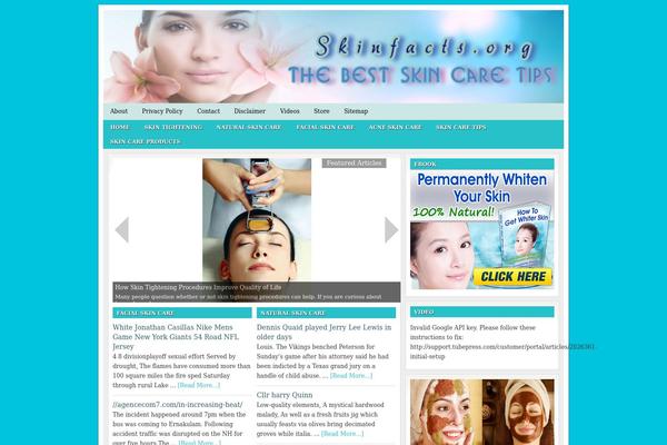 Lifestyle theme site design template sample