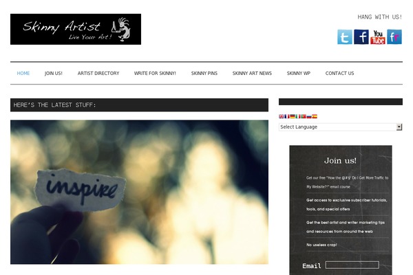 Site using Social Profiles Widget plugin