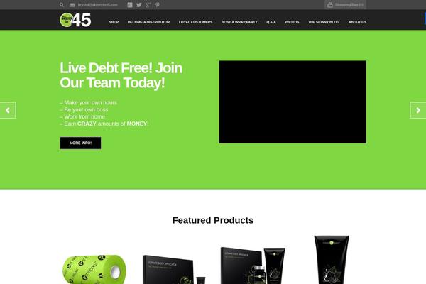 Flatpack theme site design template sample