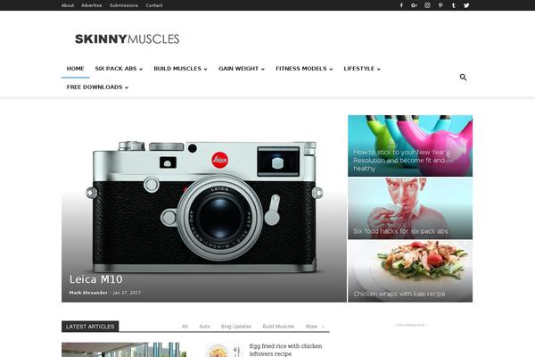 WordPress website example screenshot