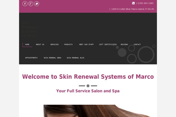 Spa Lab theme site design template sample