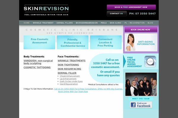 skinrevision.net.au site used Skinrevision