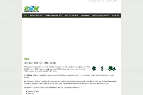 Enis theme site design template sample
