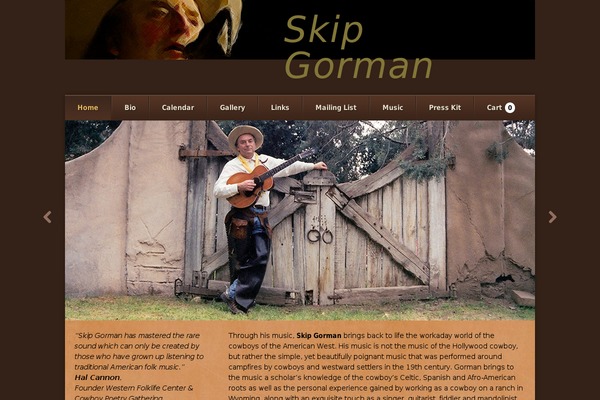 skipgorman.com site used Earth