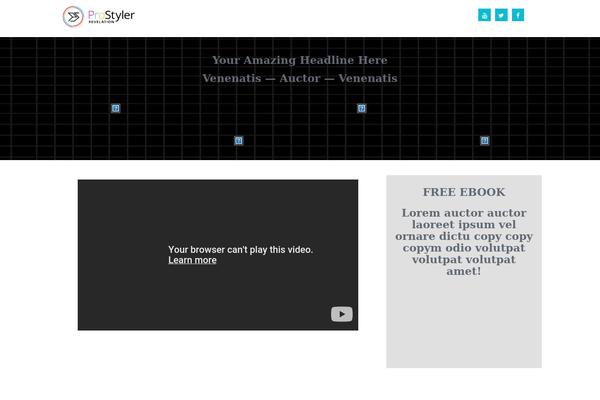 Prostyler theme site design template sample