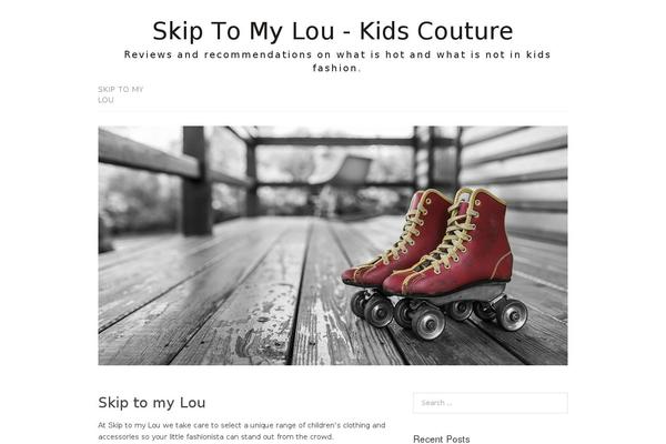 Lifestyle theme site design template sample