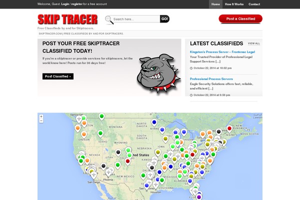 Site using Geo Mashup plugin