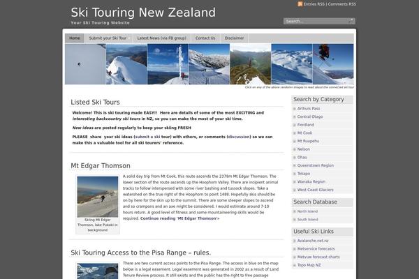 Panorama theme site design template sample