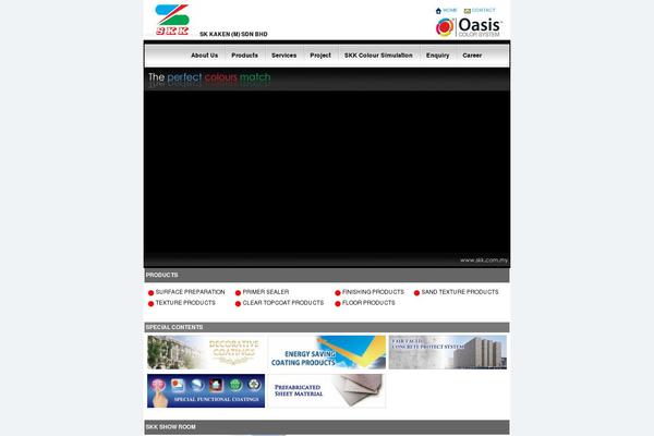 The Box theme site design template sample
