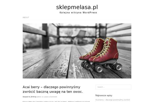 Lifestyle theme site design template sample