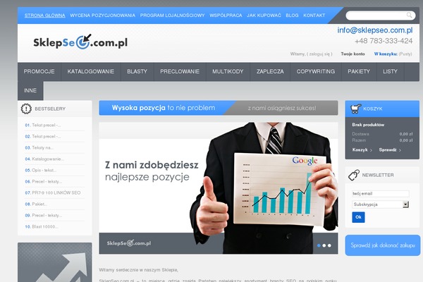 sklepseo.com.pl site used Blogster