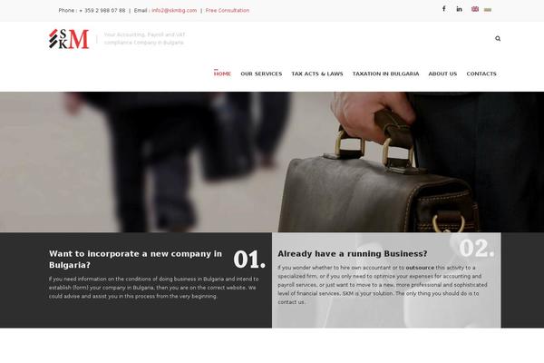 Wp-trust theme site design template sample