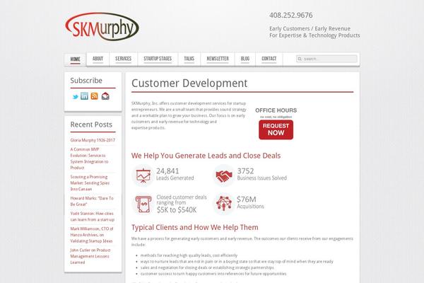 Balance theme site design template sample