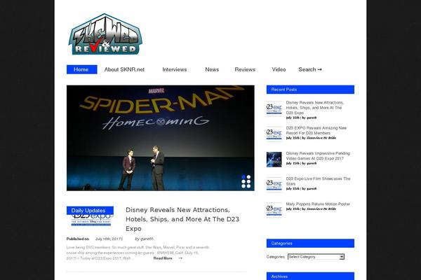 Gonzo theme site design template sample