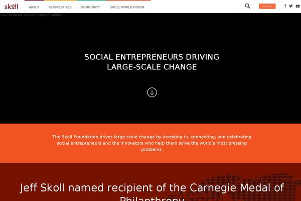 skollfoundation.org site used Skoll