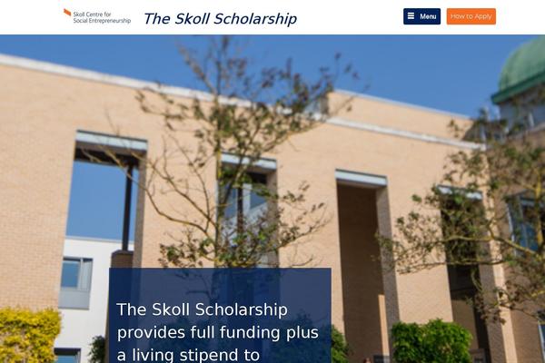 skollscholarship.org site used Skoll