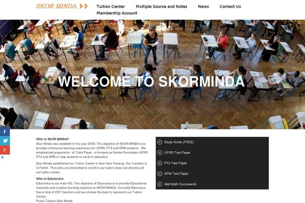LMS theme site design template sample