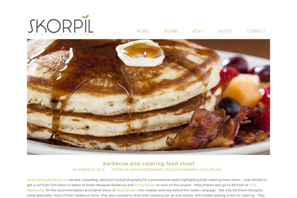 Prophoto4 theme site design template sample