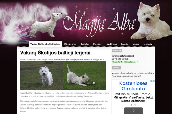 Glow theme site design template sample