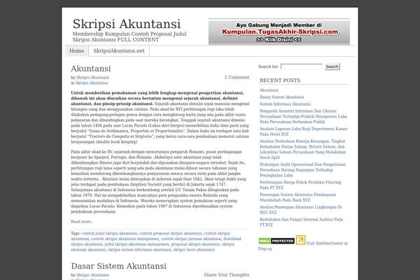 Frugal theme site design template sample