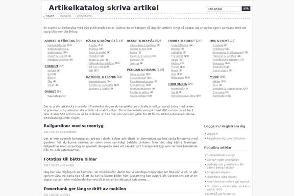 Site using Article Directory plugin