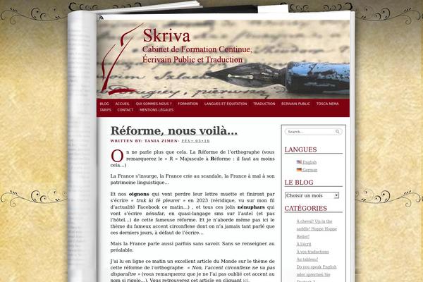 Fresh Ink Magazine theme site design template sample