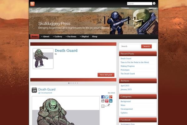 Graphene theme site design template sample