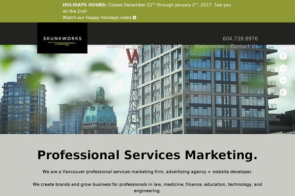 skunkworks theme websites examples