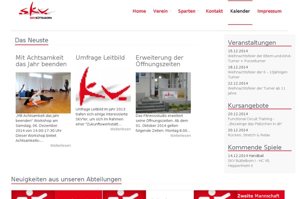 Site using Eventon-event-lists plugin