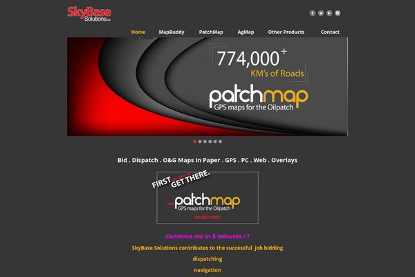 Caffeine theme site design template sample